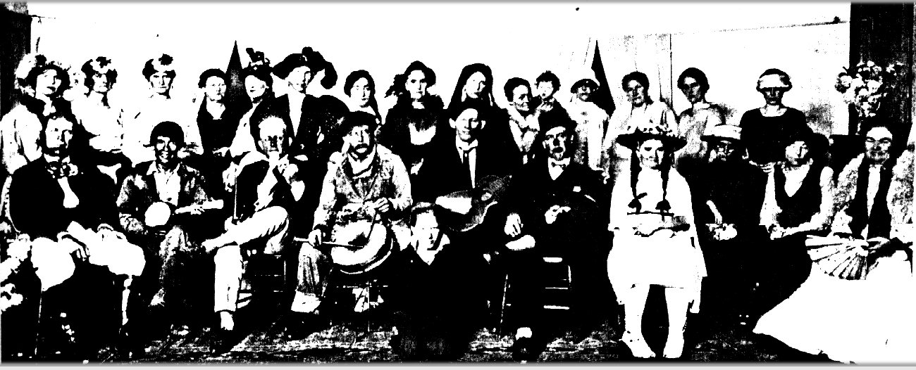 Cast members of a play @ 1915